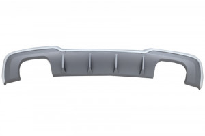 Difuzor Bara Spate cu Sistem de evacuare Negru compatibil cu AUDI A3 8V Facelift Hatchback Sportback 2016-2019 S3 Design pentru Bara Standard - Img 2