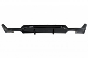 Difuzor Bara Spate Evacuare Dubla compatibil cu BMW F32 F33 F36 4 Series M Performance Design 2013-> Negru Lucios