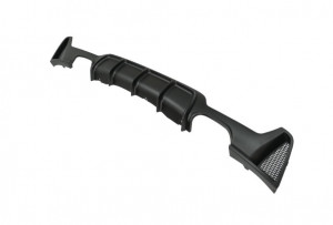 Difuzor Bara Spate Evacuare Dubla compatibil cu BMW Seria 4 F32 F33 F36 2013-2019 Negru - Img 4