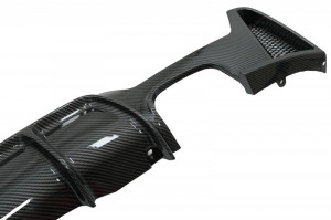 Difuzor Bara Spate Evacuare Dubla compatibil cu BMW Seria 4 F32 F33 F36 2013-2019 M Performance Design Carbon Film Coating - Img 6