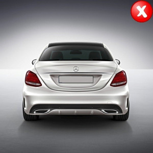 Difuzor Bara Spate Mercedes C-Class W205 Standard 2014-2018 C63 Design - Img 5