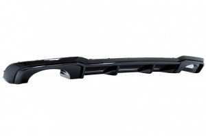 Difuzor Bara Spate Negru Lucios si Sistem de evacuare compatibil cu Audi A3 8V Facelift 2016-2019 Sedan Cabrio RS3 Design doar pentru bara S-Line - Img 5