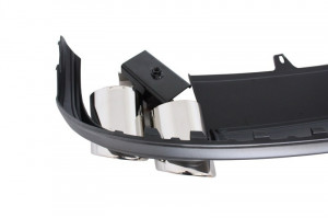 Difuzor Bara Spate si Ornamente Evacuare compatibil cu AUDI A4 B8 Facelift 2012-> S4 Design - Img 4
