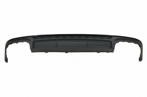 Difuzor Bara Spate si Ornamente Evacuare compatibil cu Audi A6 C8 4K Avant Sedan (2018-up) S6 Design Negru Mat - Img 8