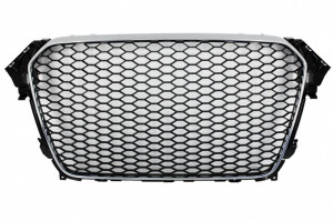Difuzor Bara Spate si Ornamente Evacuare Grila Centrala compatibil cu AUDI A4 B8 Facelift 2012-2015 Sedan Limo Avant RS4 Design - Img 3