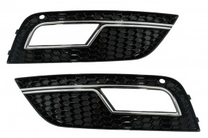 Difuzor Bara Spate si Ornamente toba compatibil cu AUDI A4 B8 Facelift Sedan sau Avant 2012-2015 cu Grila Centrala si Grile Proiector S-Line Design doar Bara Standard - Img 7