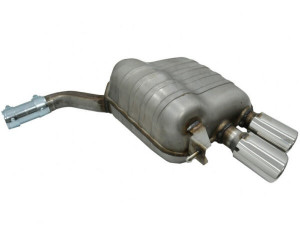 Difuzor Bara Spate si Sistem de evacuare cu Tips-uri compatibil cu Audi Q5 8R 2009-2016 Gri Platinat Crom - Img 7