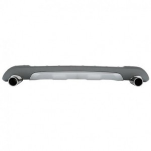 Difuzor Bara Spate si Sistem Evacuare compatibil cu BMW X1 SUV F48 2015-> M Sport Look