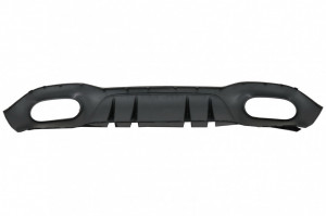Difuzor cu Grila Aripa Aerisiri Laterale si Ornamente bara fata flapsuri compatibil cu Mercedes A-Class W177 Sedan 2018-> Evacuari Negre - Img 4