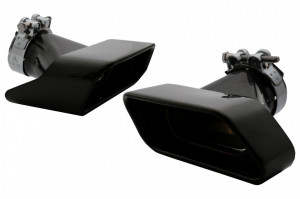 Difuzor de aer cu Evacuare Dubla si Ornamente compatibil cu BMW F10 F11 Seria 5 2011-2017 M-Technik 550i Design - Img 3
