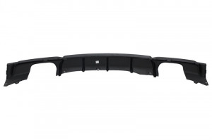 Difuzor Spate Evacuare Dubla Negru Lucios cu Ornamente Evacuare Crom M-Power compatibil cu BMW Seria 3 2011-> F30 F31 M Performance Sport Design - Img 6