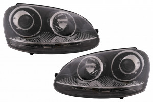 Faruri compatibil cu VW Golf 5 V 2003-2007 Jetta 2005-2010 GTI R32 Chrome Edition
