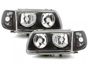 Faruri compatibil cu VW Polo 6N (10.1994-09.1999) Angel Eyes Negru