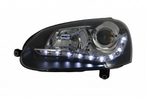 Faruri DAYLIGHT compatibil cu VW Golf V 5 (2003-2009) Negru - Img 2