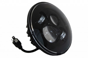 Faruri Full LED CREE Dublu Proiector compatibil cu Jeep Wrangler JK TJ LJ 1997-2006, 2007-2014 - Img 3