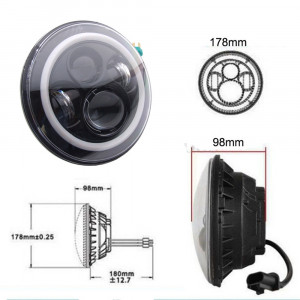 Faruri Full LED CREE Dublu Proiector compatibil cu Jeep Wrangler JK TJ LJ 1997-2006, Wrangler 2007-2014 - Img 2