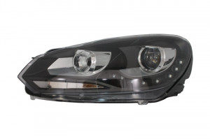 Faruri LED compatibil cu VW Golf 6 VI 2008-2012 DAYLIGHT DRL GTI Look Negru - Img 2
