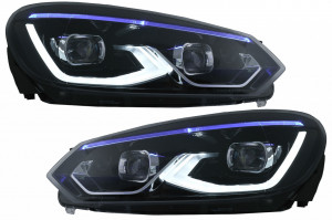 Faruri LED compatibil cu VW Golf 6 VI 2008-2013 conversie Golf 8 Look