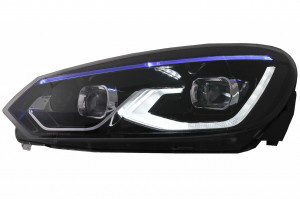 Faruri LED compatibil cu VW Golf 6 VI 2008-2013 conversie Golf 8 Look - Img 4