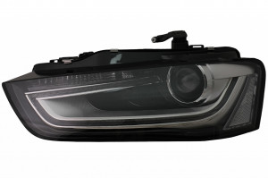 Faruri LED DRL compatibil cu Audi A4 B8.5 Facelift 2012-2015 Negru - Img 2