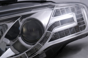 Faruri LED Tube Light compatibil cu Audi A4 B7 2004-2008 Crom - Img 4
