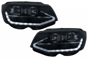 Faruri LED Tube Light compatibil cu VW Transporter T6 2015-2020 Negru Semnal Dinamic Secvential