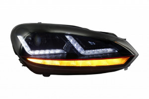 Faruri Osram LED compatibil cu VW Golf 6 VI (2008-2012) GTI Rosu LEDriving Semnal Dinamic - Img 2