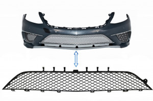 Grila Central Inferioara compatibil cu MERCEDES Benz W222 S-Class (2013-2017) S63 Design Negru Lucios