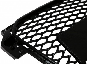 Grila Centrala AUDI A1 Facelift 2015-2018 Fara Emblema compatibil Design Negru Lucios - Img 3