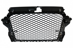 Grila Centrala compatibil cu AUDI A3 8V 2012-2016 RS3 Design Negru Lucios - Img 4