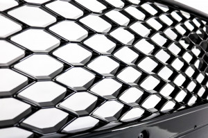 Grila Centrala compatibil cu Audi A5 8T 2008-2011 RS5 Design Negru Lucios - Img 3