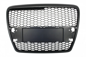 Grila Centrala compatibil cu AUDI A6 4F C6 2004-2007 RS Design Negru Mat - Img 3