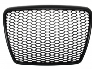 Grila Centrala compatibil cu AUDI A6 4F C6 2004-2011 RS Design Negru Mat
