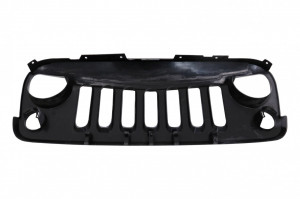 Grila Centrala compatibil cu JEEP Wrangler, Rubicon JK 2007-2017 Angry Bird Design Carbon Film - Img 4