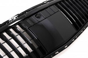 Grila Centrala compatibil cu Mercedes C-Class W206 Sedan S206 T-Modell 2021-> Design Vertical Negru - Img 3
