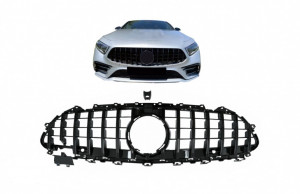 Grila Centrala compatibil cu Mercedes CLS-Class C257 2018-> Panamericana GTR Design Negru - Img 3