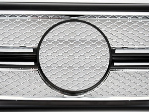 Grila Centrala compatibil cu Mercedes G-Class W463 1990-2014 G65 Design Chrome Edition - Img 4