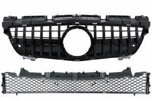 Grila Centrala compatibil cu Mercedes SLK R172 2011-2015 GT-R Panamericana Design Negru