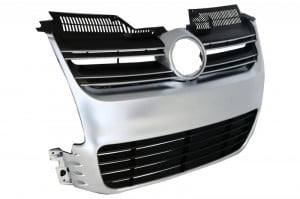 Grila Centrala compatibil cu VW Golf 5 V 2003-2008 R32 Design Crom - Img 2