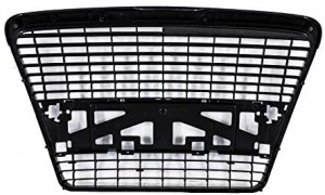 Grila Centrala Fara Emblema compatibil cu Audi A6 C6 2004-2011 Limousine Avant RS Design Negru lucios - Img 3