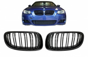 Grile Centrale compatibil cu BMW Seria 3 E92 E93 2006-2009 Coupe Convertible PreLCI Double Stripe M-Package Sport Design - Img 7