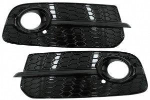 Grile Laterale compatibil cu Audi Q5 SUV 8R Facelift 2012-2016 RS Desing Negru Lucios