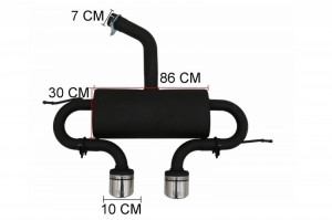 Kit Exterior compatibil cu VW Golf V Golf 5 2003-2007 GTI R32 Design cu Sistem de evacuare - Img 8