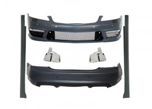Kit Exterior Complet compatibil cu Mercedes S-Class W221 S63 S65 Design 2005-2013 cu Ornamente Toba