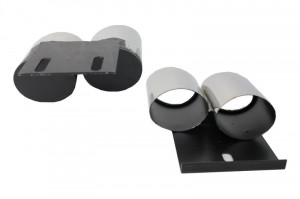 Ornamente Evacuare compatibil cu AUDI A3 2012-2017 S3 Quad Design - Img 3
