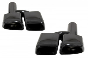 Ornamente Evacuare Toba Negre compatibil cu MERCEDES S-class E-class W221 W212 E63 S63 Desing