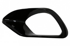 Ornamente Grile Laterale compatibil cu Mercedes CLA 45, CLA 45S X118 C118 2019-> Negru Lucios - Img 4