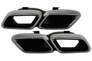 Ornamente tobe compatibil cu sistemul de evacuare Mercedes Benz C-Class W205 S205 C205 A205 E-Class W213 S-Class W222 GLE C292 GLE W166 GLC W253 X253 C253 C217 2014-> A-Design