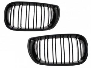 Pachet Bara fata compatibil cu BMW Seria 3 E46 1998-2004 M3 Look si Grile Centrale Negru Lucios M Design - Img 2