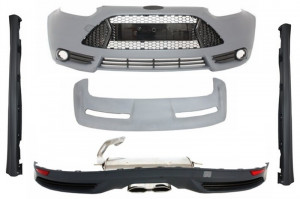 Pachet Exterior Complet compatibil cu Ford Focus MK3 5Usi Hatchback 2011-2014 ST Design